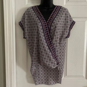 Max studio crepe wrap top XS